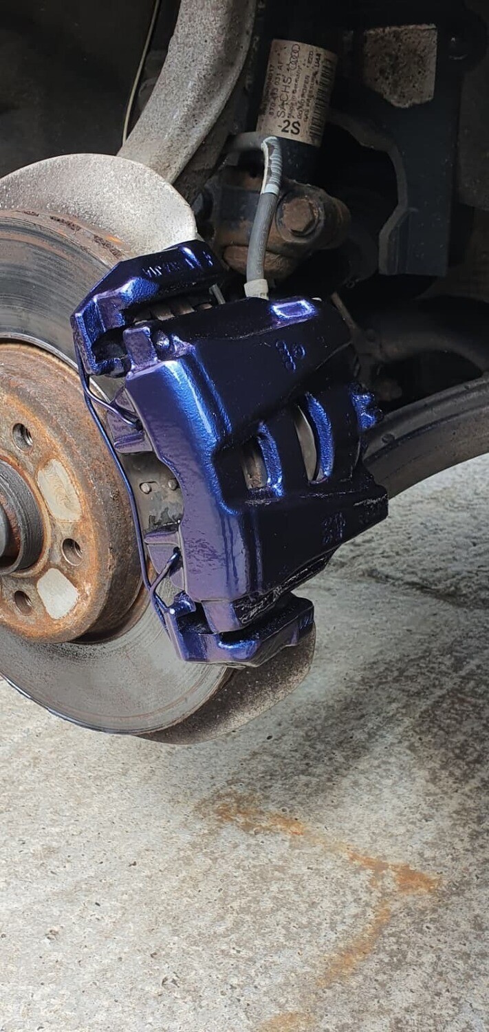 Brake Calliper Spray Painting Wicked Coatingz Alloy Wheel
