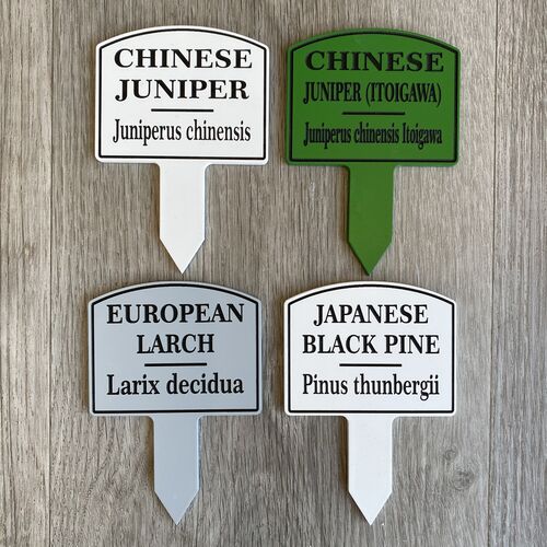 Bonsai Tree Tags / Labels Set of 5