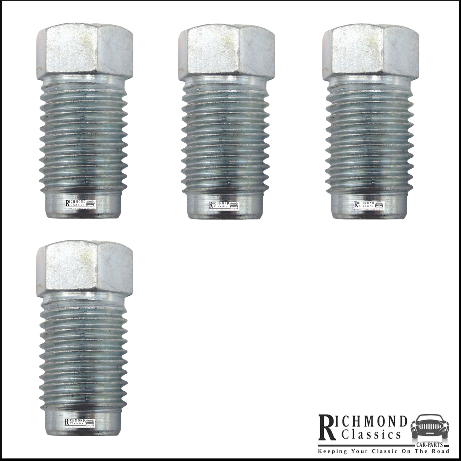 Male Brake Pipe Unions 3/8 BSF x 20TPI x 4 Richmond Classics Car Parts