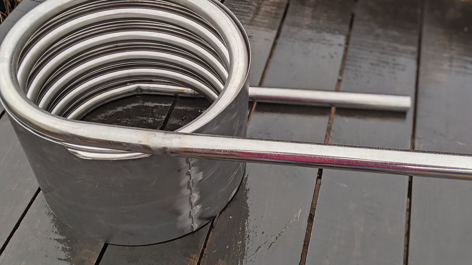 7ft Oval Wood Fired Coil Heater Kit Tub Tanks Ice Baths Cold Water