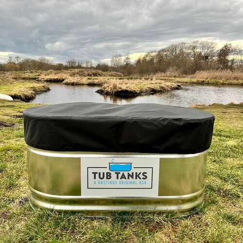 6ft Canvas Cover Wide Tub Tanks Ice Baths Cold Water Therapy Wood fired hot tubs Stock tanks