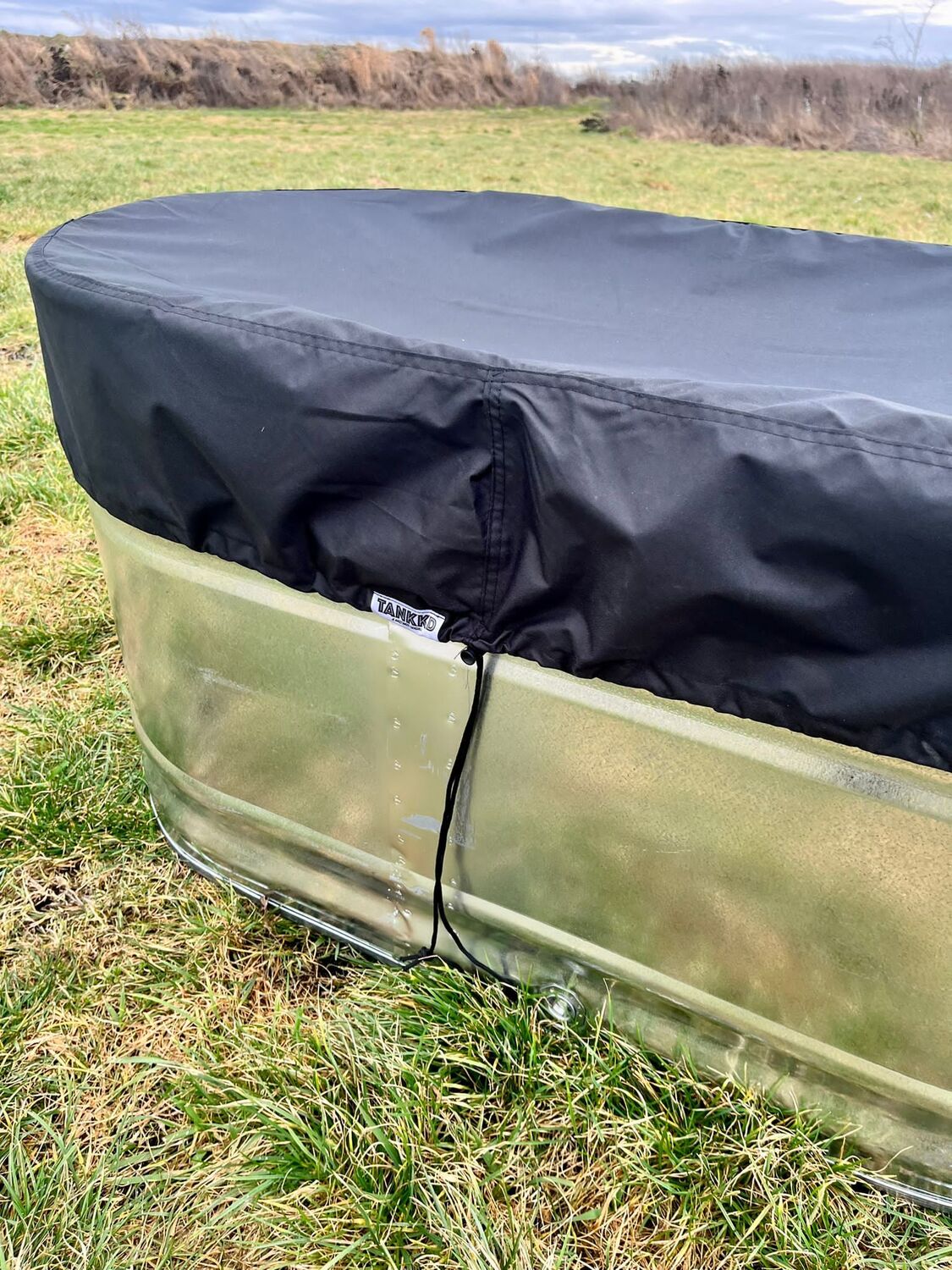 7ft Canvas Cover Tub Tanks Ice Baths Cold Water Therapy Wood