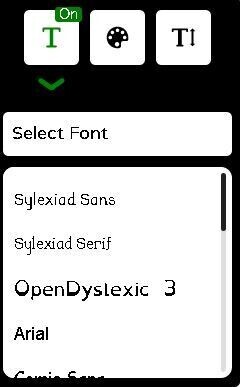 Font Style Drop Down Menu