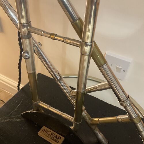 Upcycled Vintage Trombone Lamp.