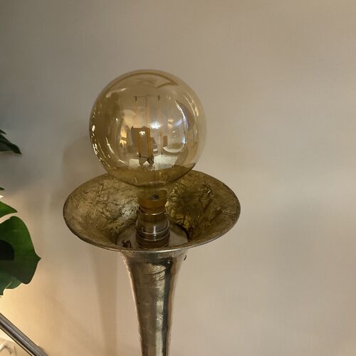 Upcycled Vintage Trombone Lamp.
