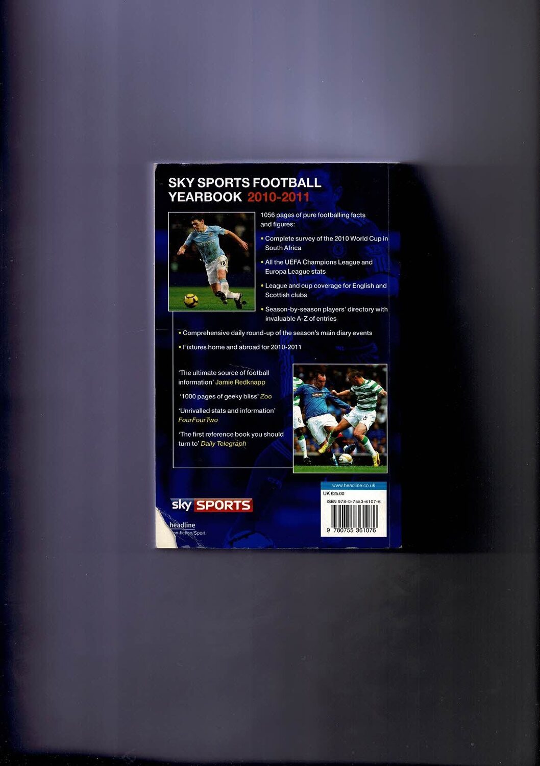 Sky Sports Rothmans Football Yearbook 2010/11 Softback Bob's Football