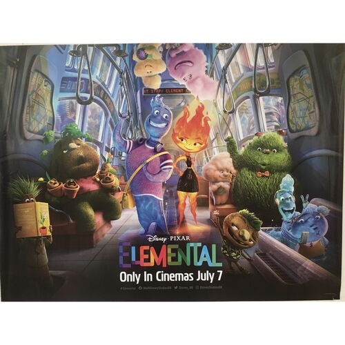 Elemental 2023 UK Quad Movie Poster | BHPCollectibles | Collectable
