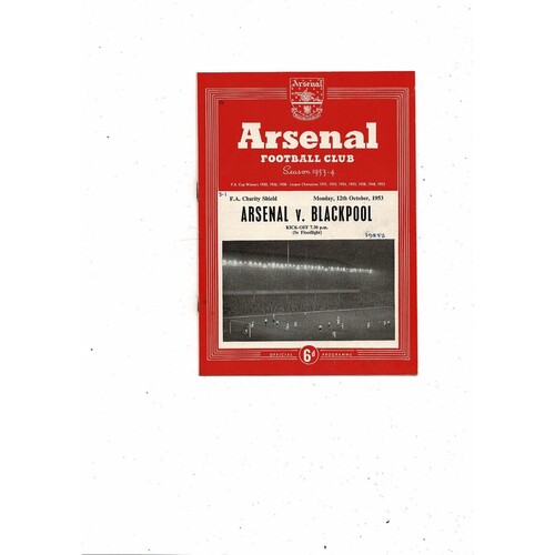 Charity Shield Final Football Programmes
