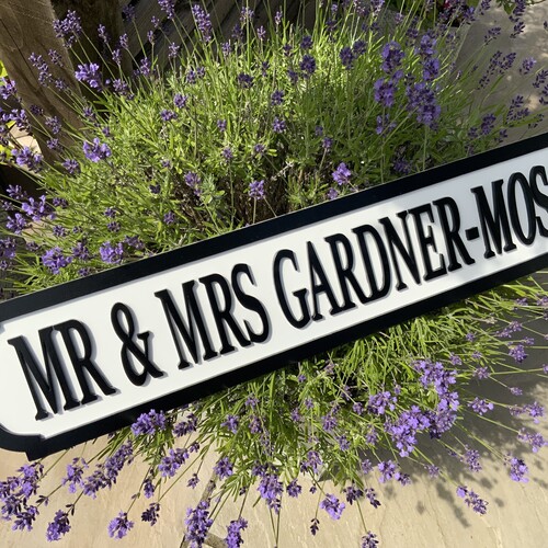 Mr & Mrs Street Signs