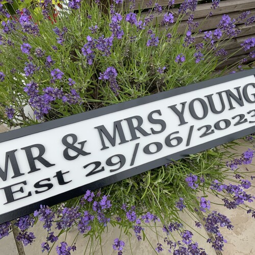 Mr & Mrs Street Signs