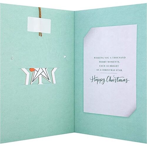 Hallmark Christmas Card for Both of You - Contemporary Design with Keepsake Element