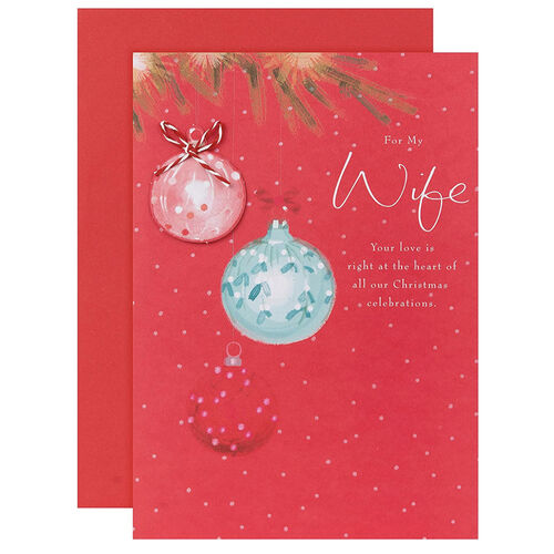 Hallmark Christmas Card for Wife - Classic Illustrated Lucy Cromwell Design