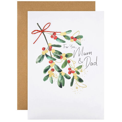 Hallmark Christmas Card for You Mum & Dad