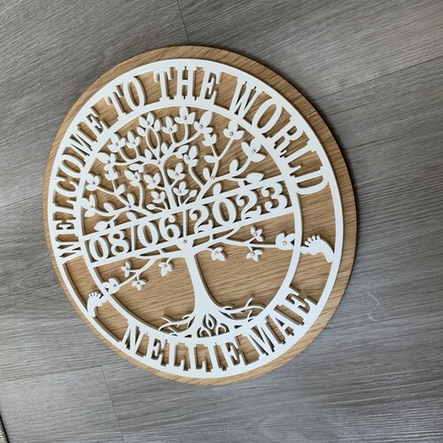 ‘’Welcome to the World’’ Tree of Life Monogram