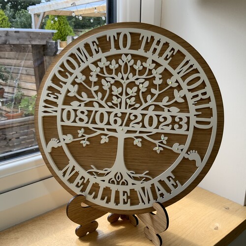 ‘’Welcome to the World’’ Tree of Life Monogram