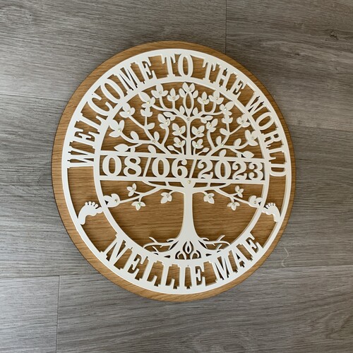 ‘’Welcome to the World’’ Tree of Life Monogram