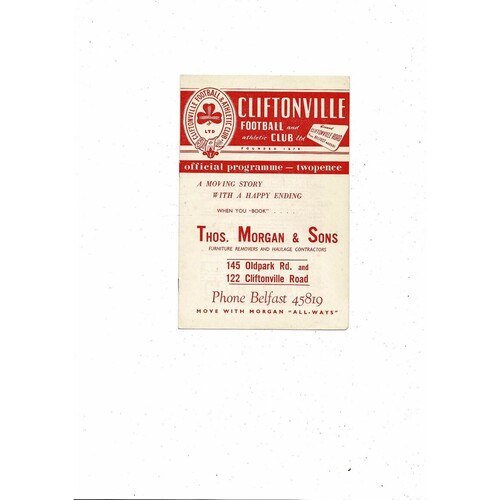 Cliftonville Football Programmes