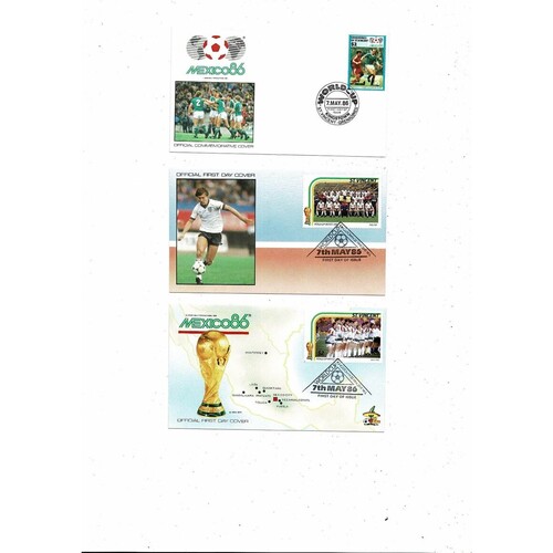 1986 World Cup Stamp Collection by The Mirror + Three Football First Day Covers