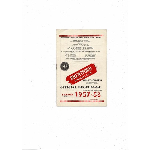 Amateur Cup Semi Final Football Programmes