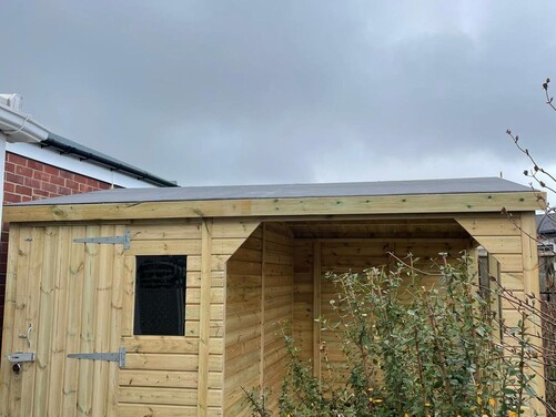 #A054 12x10 Apex Shed with Open Area