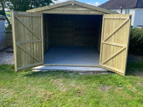 #A056 14x10 Apex Shed Garage