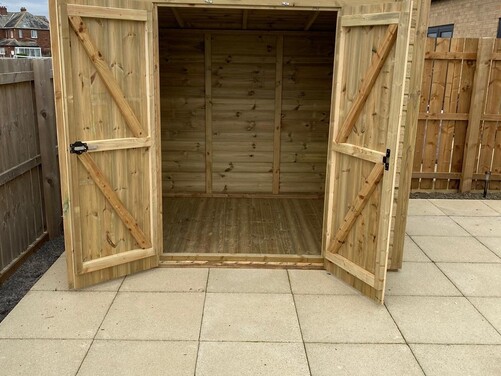 #P004 8x6 Pent Storage Shed