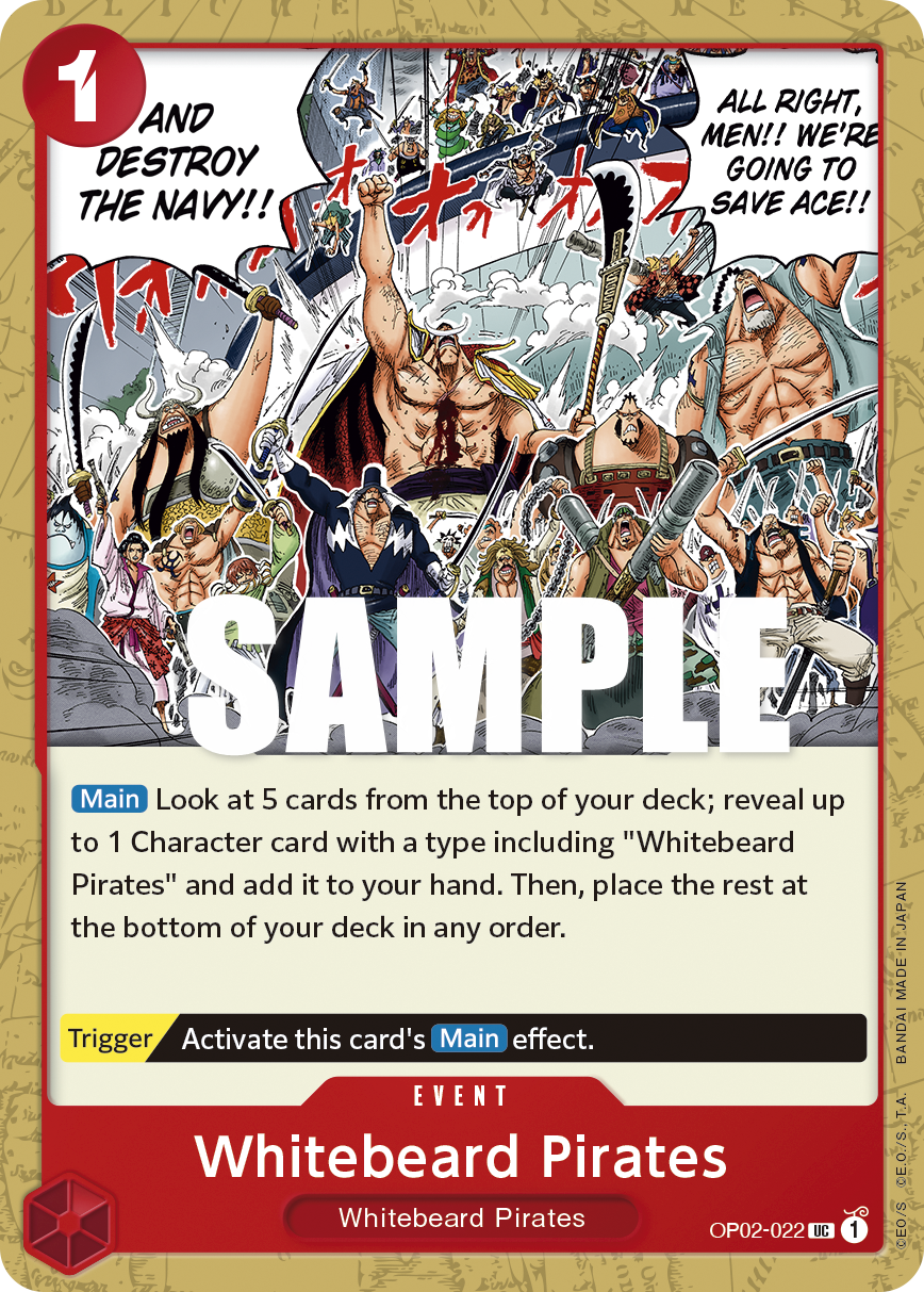 OP02022 UC EVENT Whitebeard Pirates Hodges Trading Cards Limited