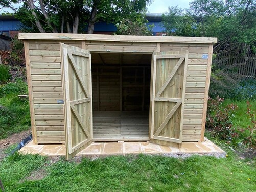 #P008 12x8 Pent Shed