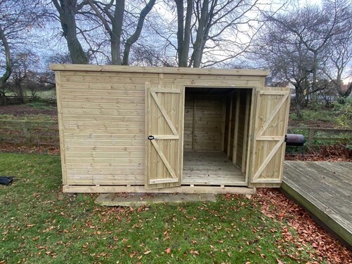 #P012 12x10 Pent Shed