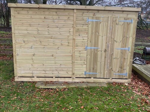#P072 12x10 Pent Shed