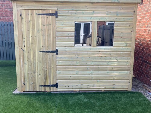 #P013 9x8 Pent Shed