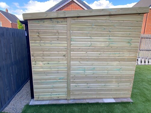 #P063 9x8 Pent Shed