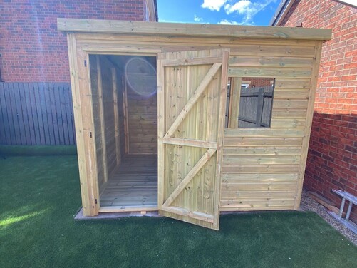 #P063 9x8 Pent Shed