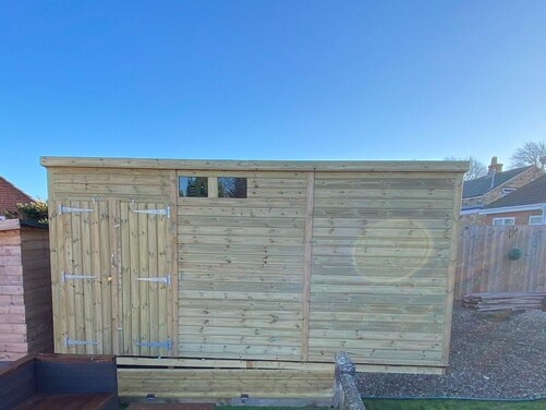 #P019 16x12 Pent Shed