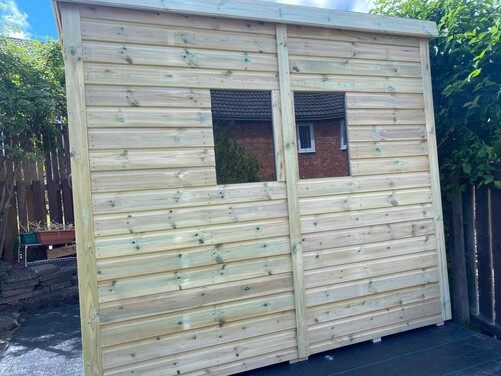 #P021 8x8 Pent Shed