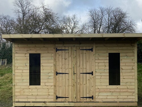 #P023 14x10 Pent Shed