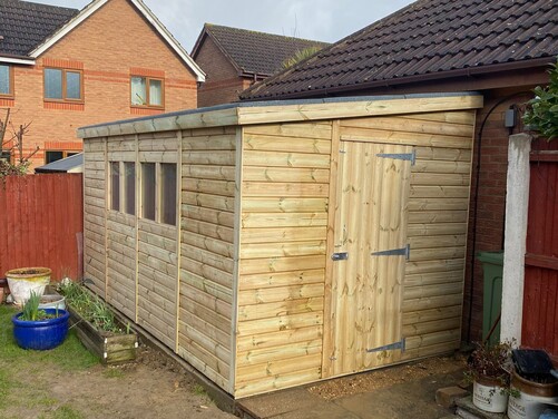 #P024 14x8 Pent Shed