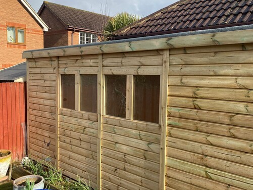 #P024 14x8 Pent Shed