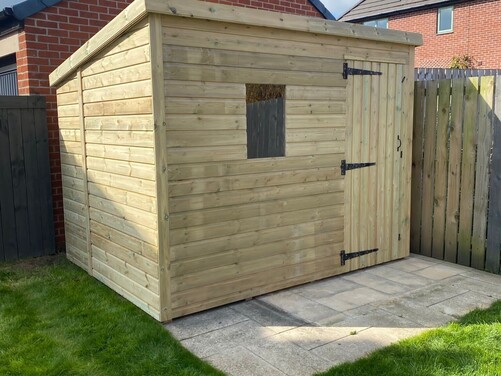 #P028 9x7 Pent Shed