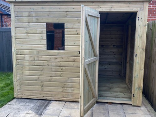 #P028 9x7 Pent Shed