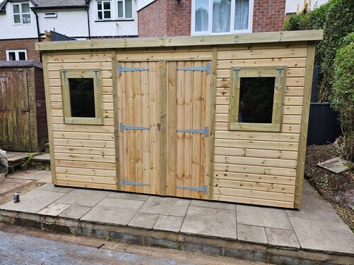 #P029 12x8 Pent Shed