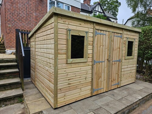 #P029 12x8 Pent Shed