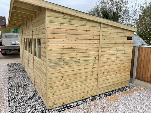 #P036 20x10 Pent Shed