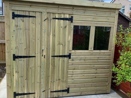 #P040 8x6 Pent Shed