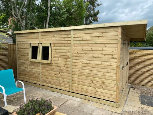 #P041 16x8 Pent Shed