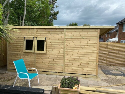 #P041 16x8 Pent Shed