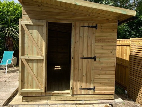 #P041 16x8 Pent Shed