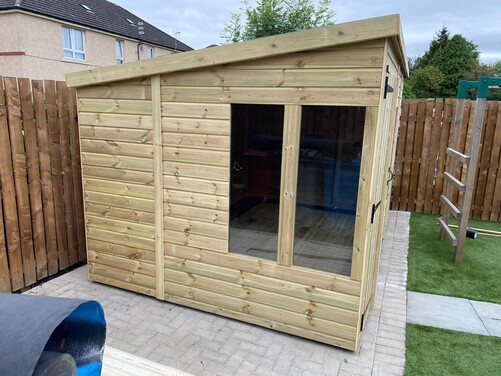 #P046 12x8 Pent Shed