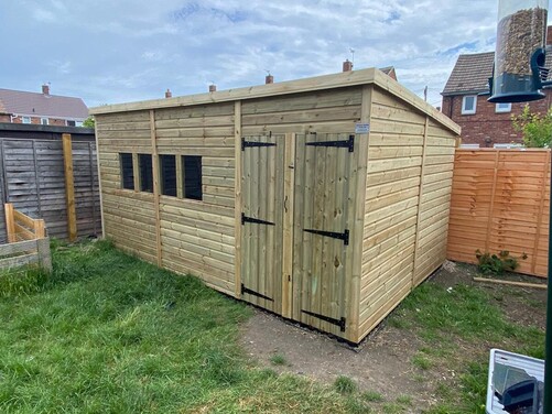 #P053 16x10 Pent Shed