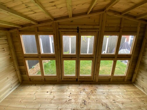 #SHA034 18x8 Apex Summer House Combi